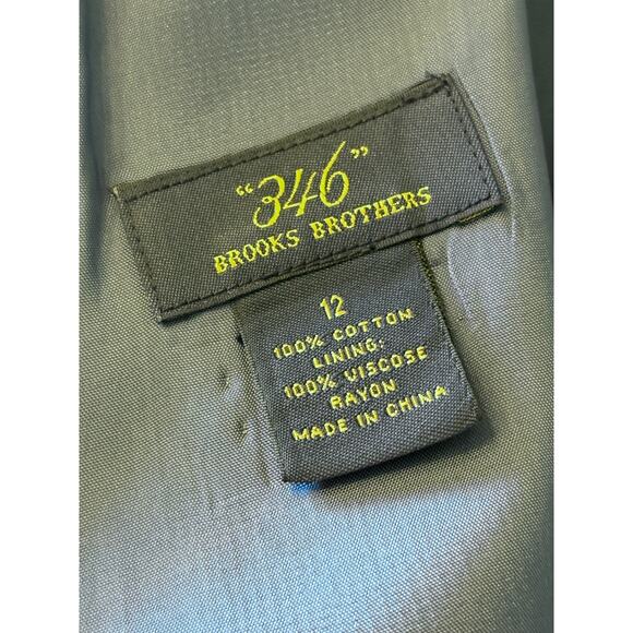 BROOKS BROTHERS 346 Sheath Dress Blue White Pin Stripe Professional Size 12 - Picture 7 of 7